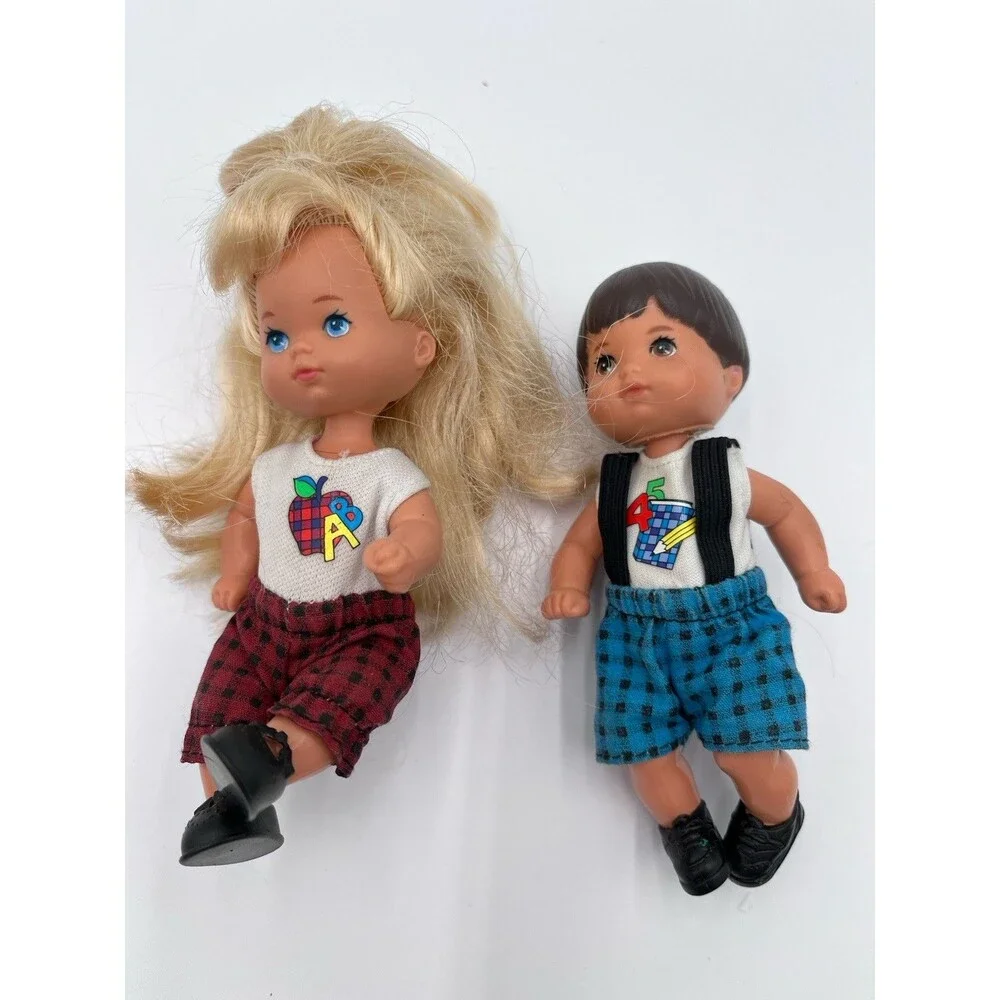 Vintage Barbie Kelly & Tommy Doll Lot School Daze 1990s ABC 123 Outfits Shoes